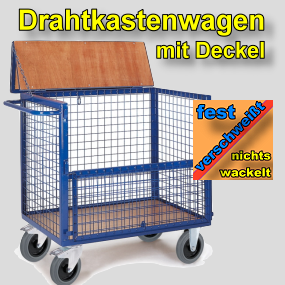 Rollwangen DrahtKastenwagen-Rollwagen