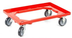 Transportroller, 415 x 615 mm, rot