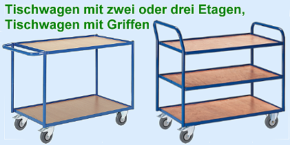 Tischwagen mit 2 Etagen